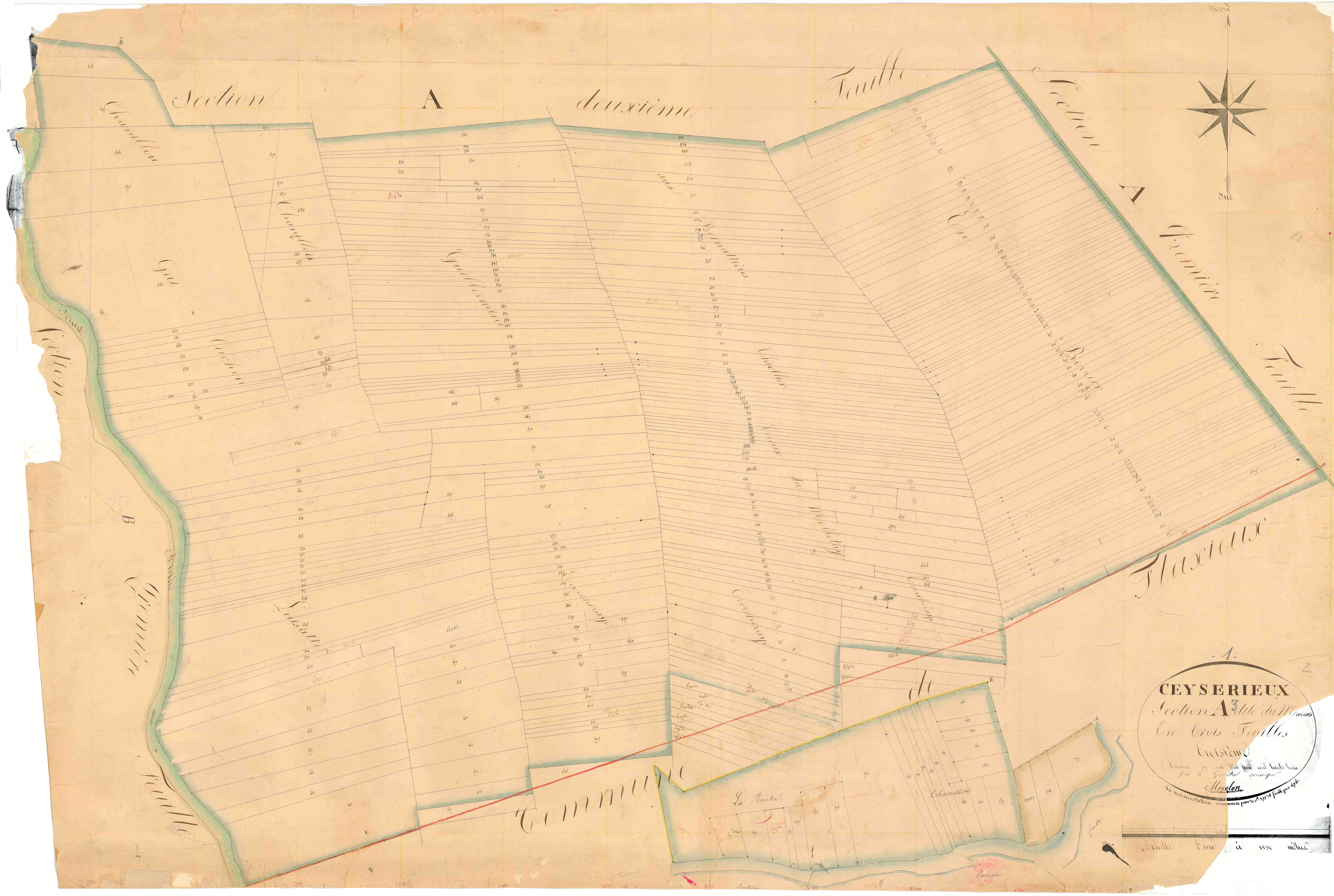 Ceyzérieu - 3 P 4892 - 3 P 4892 -  Feuille 3  (1833)