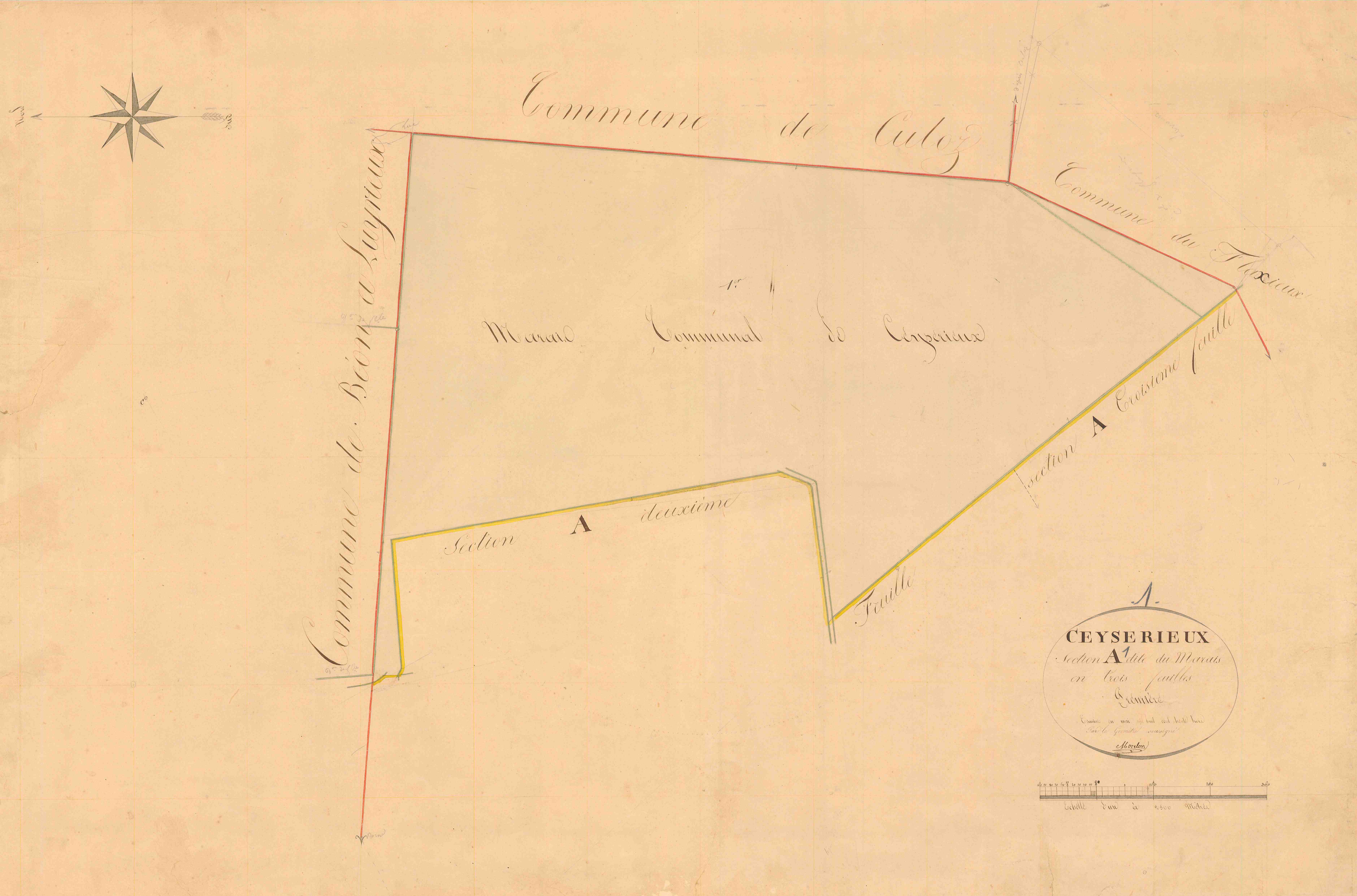 Ceyzérieu - 3 P 4890 - 3 P 4890 -  Feuille 1  (1833)
