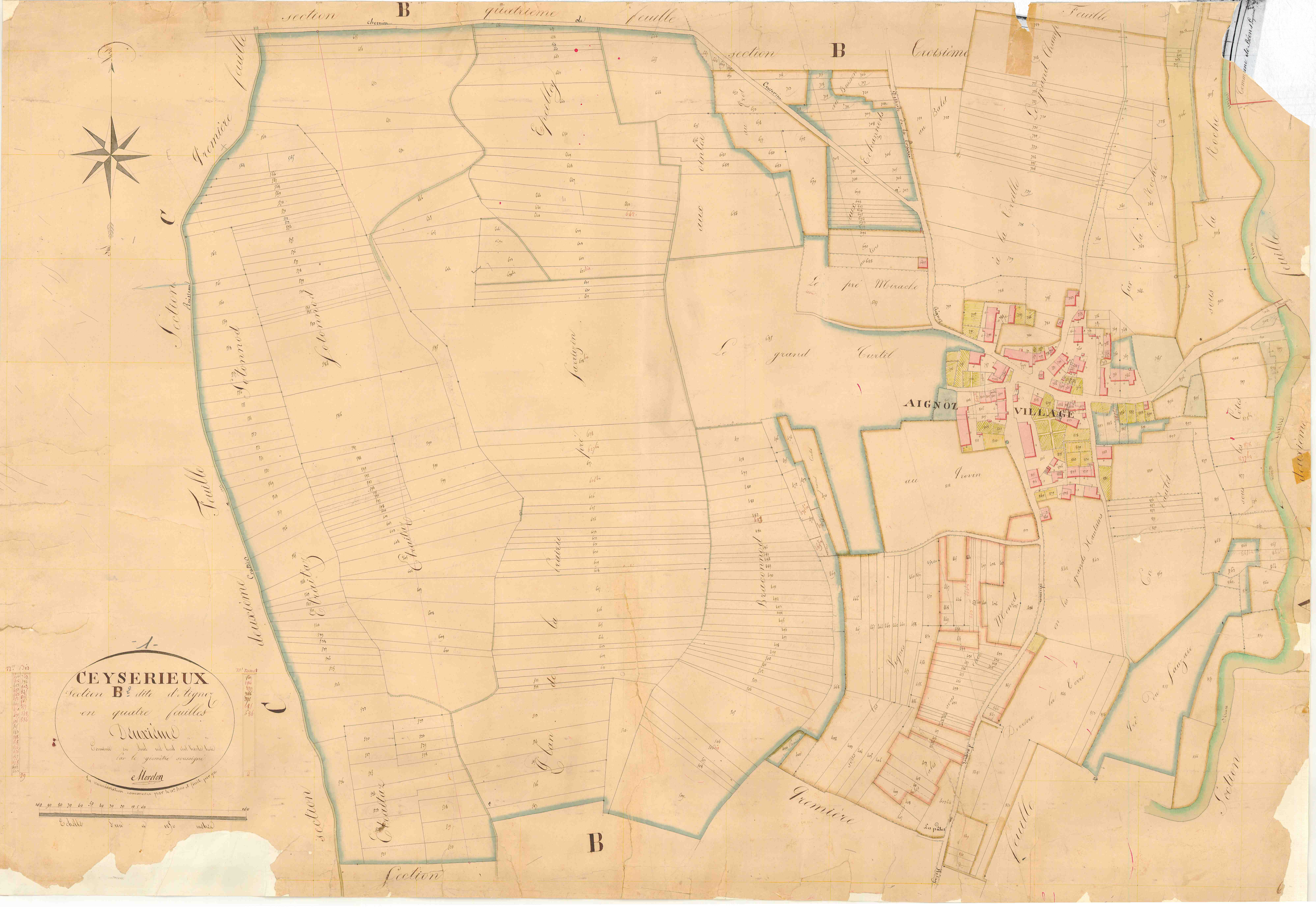 Ceyzérieu - 3 P 4894 - 3 P 4894 -  Feuille 2  (1833)