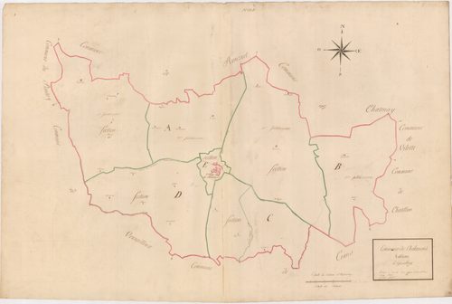 Chalamont - 3 P 10161-1 - 3 P 10161-1 -  Tableau d'assemblage  (1810)