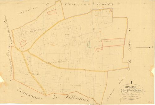 Chaleins - 3 P 4938 - 3 P 4938 -  Feuille 2  (1832)