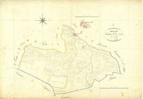 Challes-la-Montagne - 3 P 4952 - 3 P 4952 -  Feuille 3  (1819)