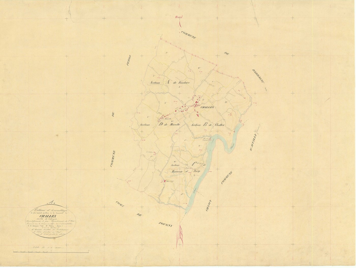 Challex - 3 P 4953 - 3 P 4953 -  Tableau d'assemblage  (1847)