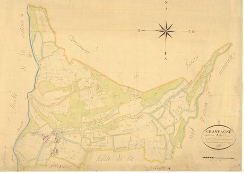 Champagne-en-Valromey - 3 P 4971 - 3 P 4971 -  Feuille 1  (1831)