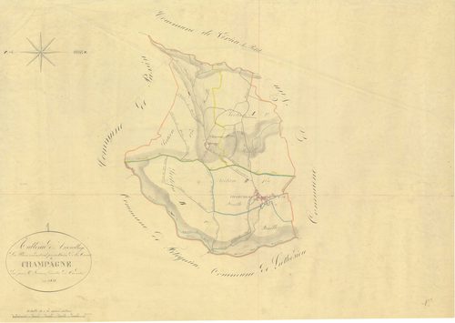 Champagne-en-Valromey - 3 P 4970 - 3 P 4970 -  Tableau d'assemblage  (1831)