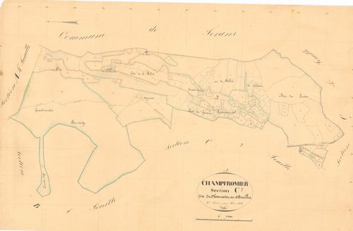 Champfromier - 3 P 5002 - 3 P 5002 -  Feuille 3  (1833)