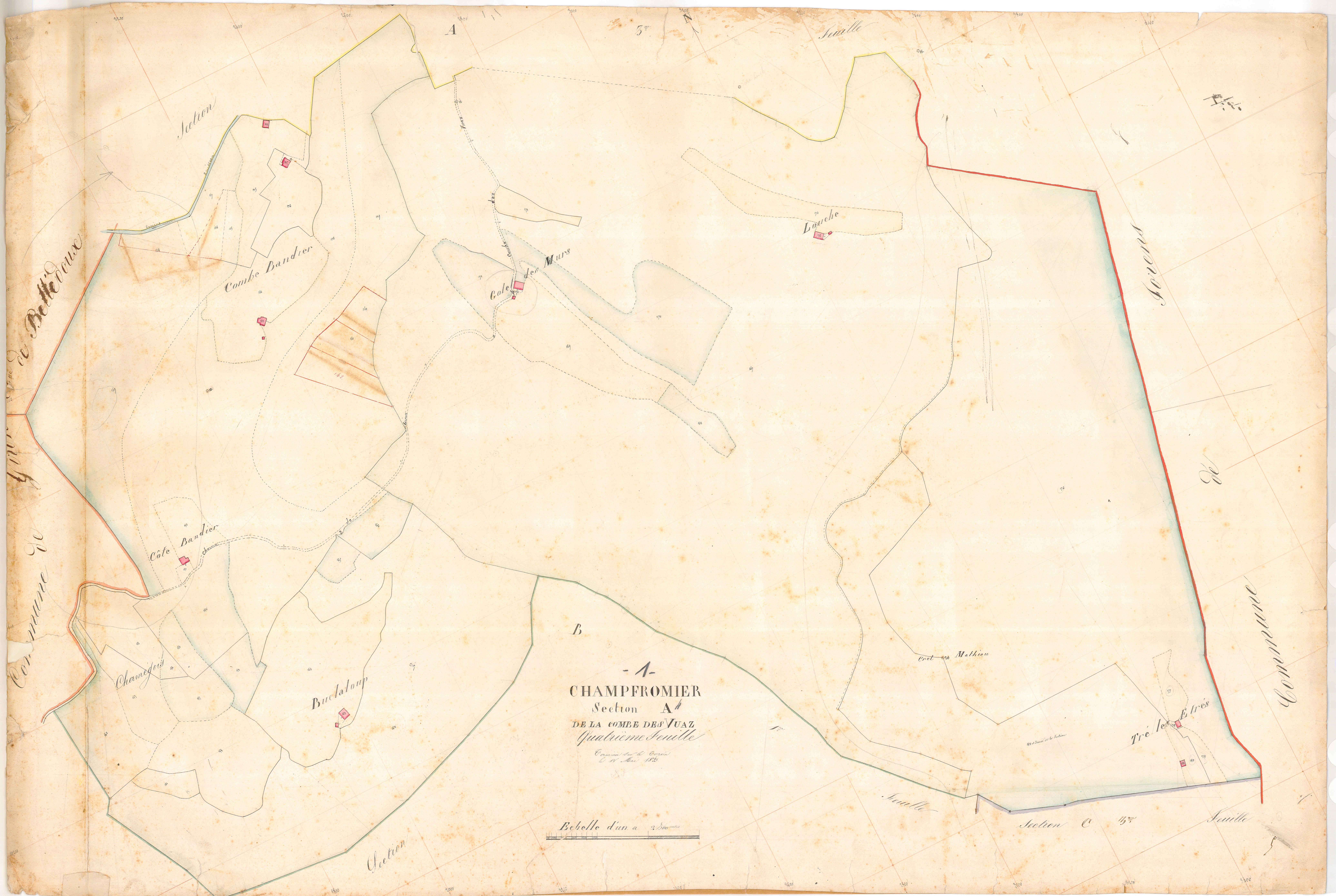 Champfromier - 3 P 4994 - 3 P 4994 -  Feuille 4  (1833)