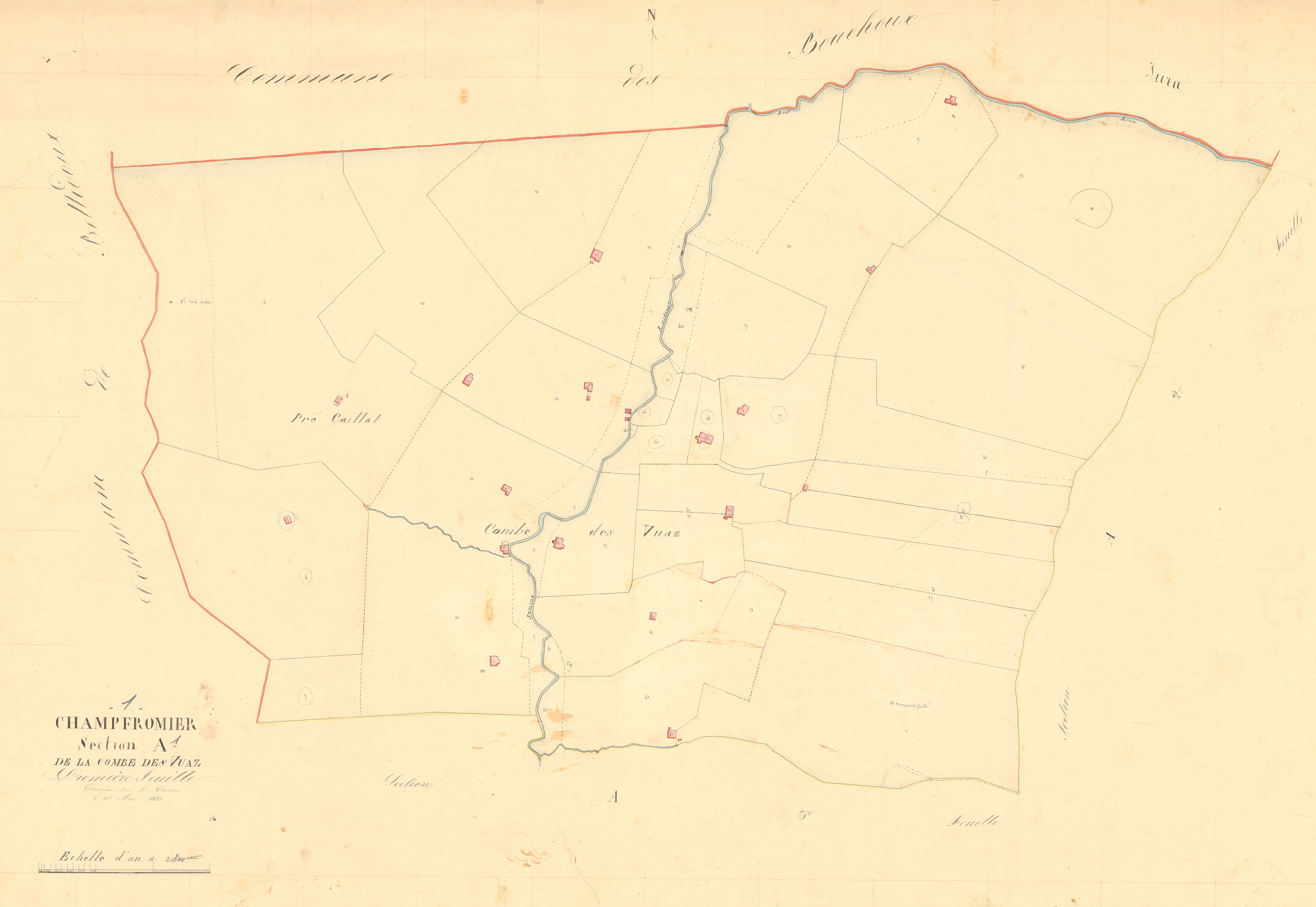 Champfromier - 3 P 4991 - 3 P 4991 -  Feuille 1  (1833)