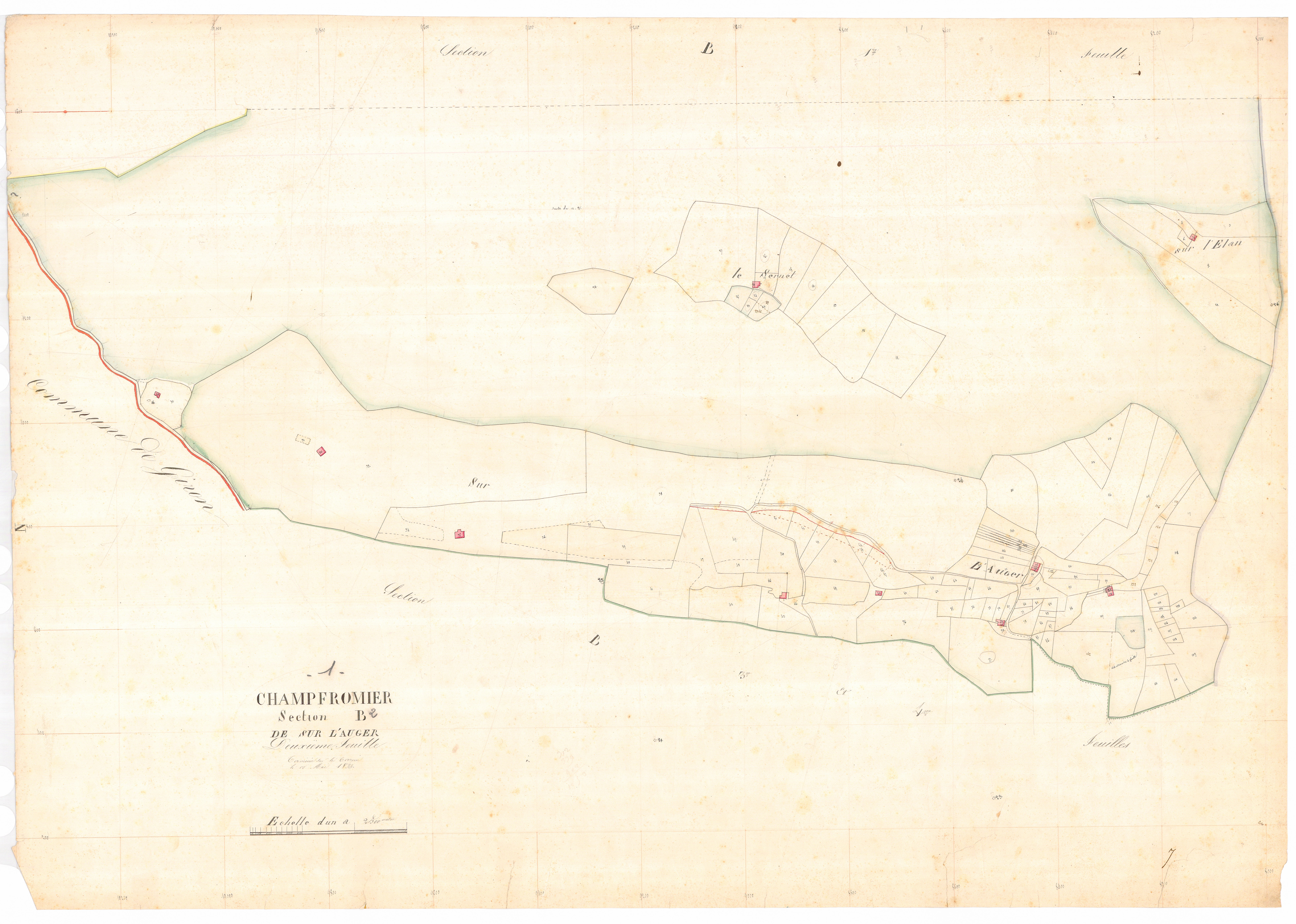 Champfromier - 3 P 4996 - 3 P 4996 -  Feuille 2  (1833)