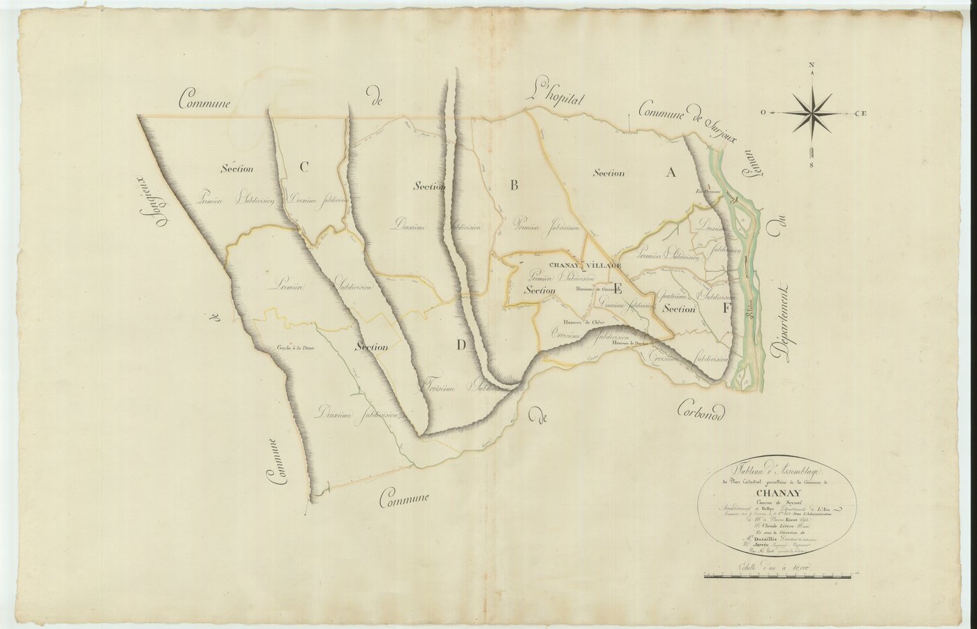 Chanay - 3 P 10177 - 3 P 10177 -  Tableau d'assemblage  (1810)