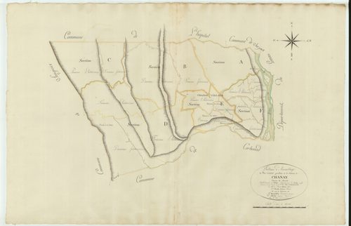 Chanay - 3 P 10177 - 3 P 10177 -  Tableau d'assemblage  (1810)
