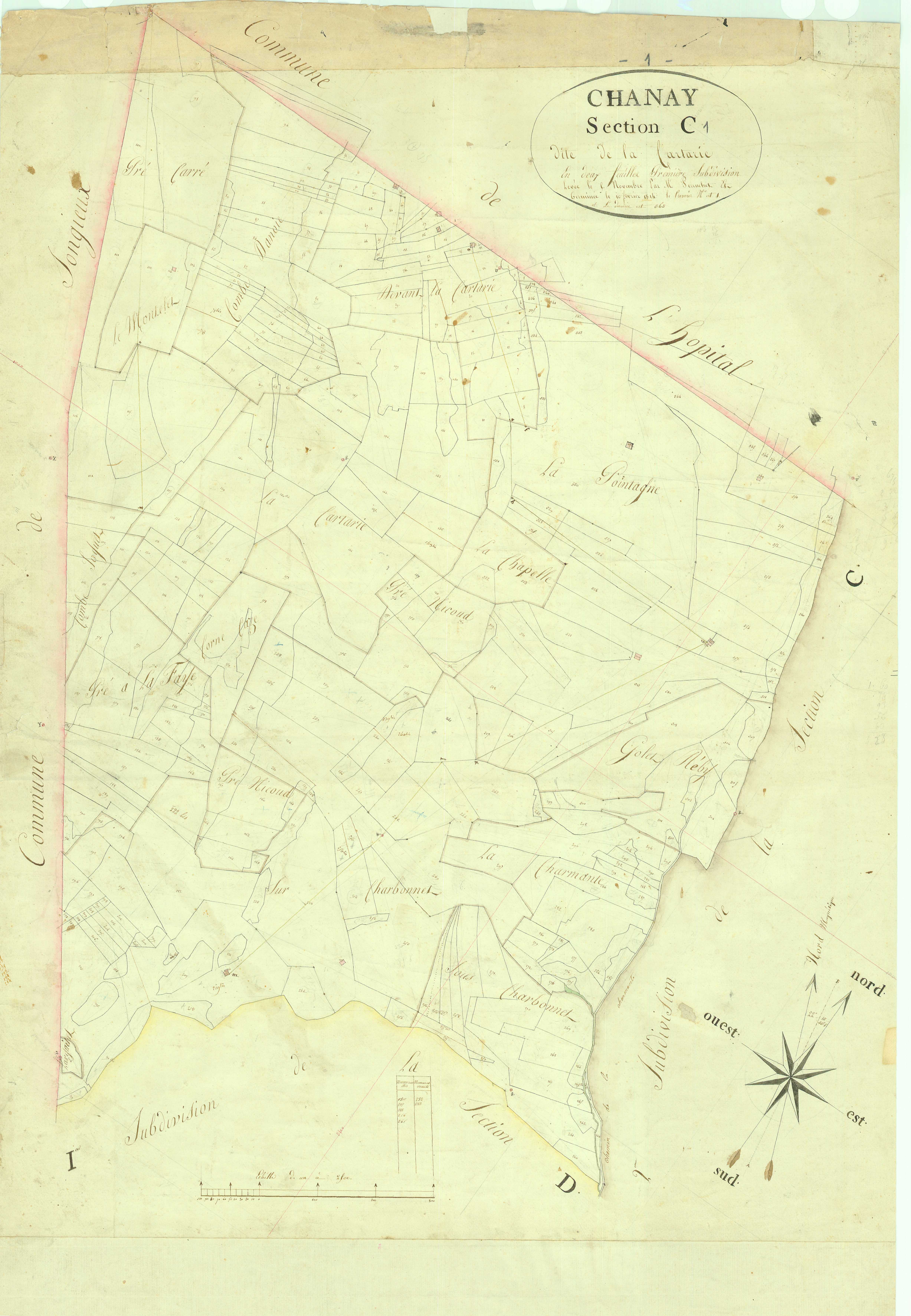 Chanay - 3 P 5017 - 3 P 5017 - Feuille 1 (1813)