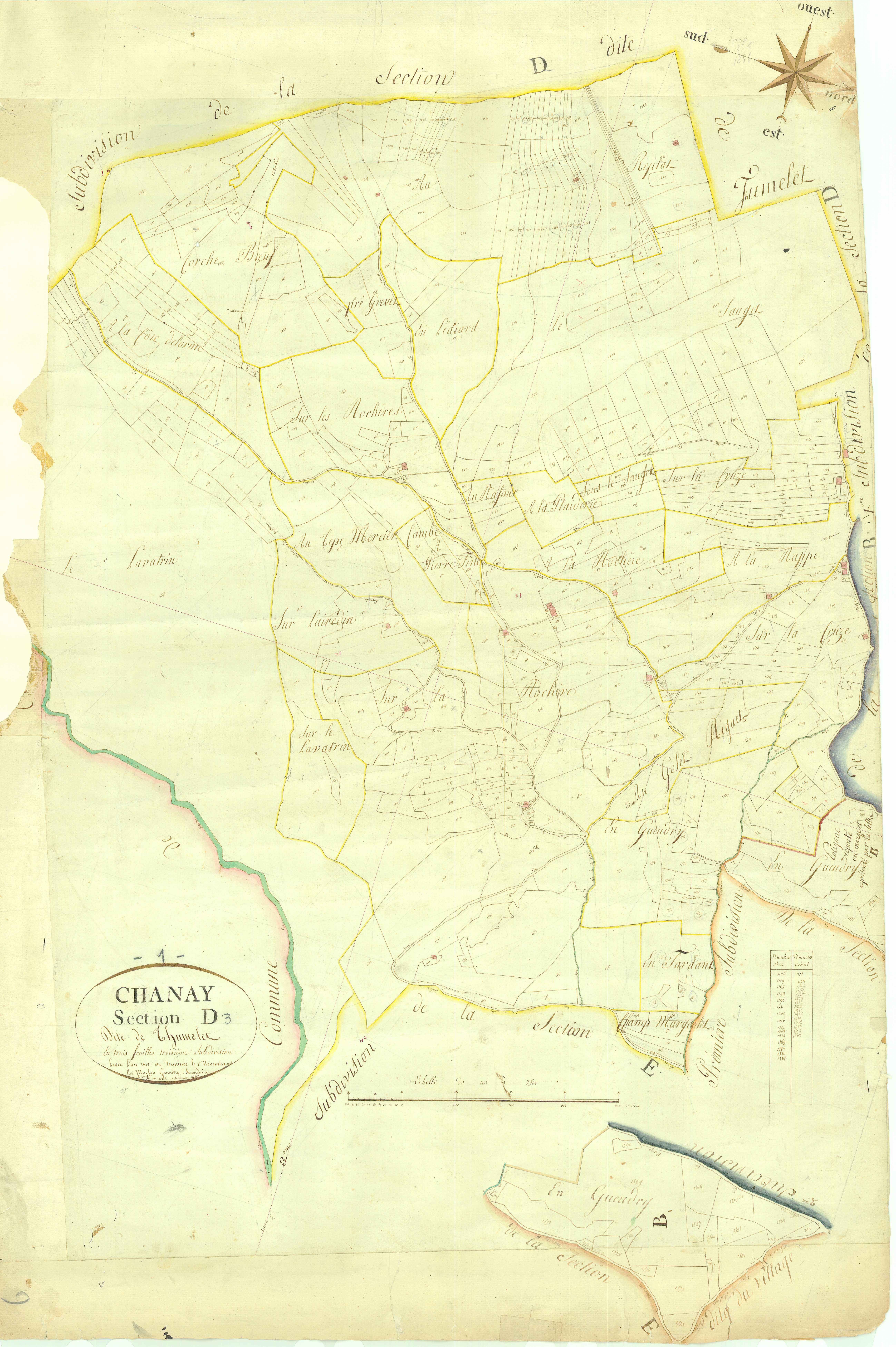 Chanay - 3 P 5021 - 3 P 5021 - Feuille 3 (1813)