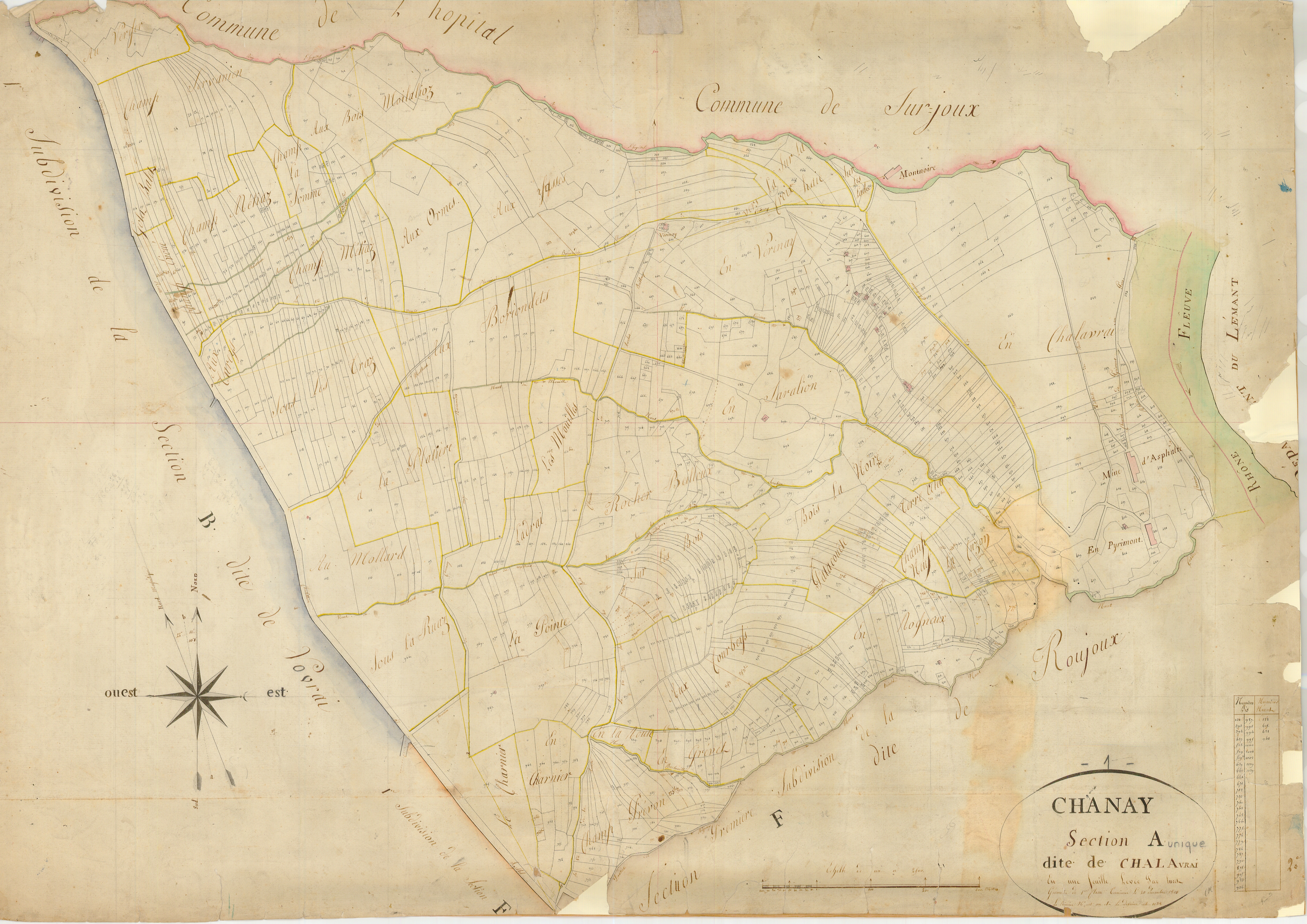 Chanay - 3 P 5014 - 3 P 5014 - Feuille 1 (1813)