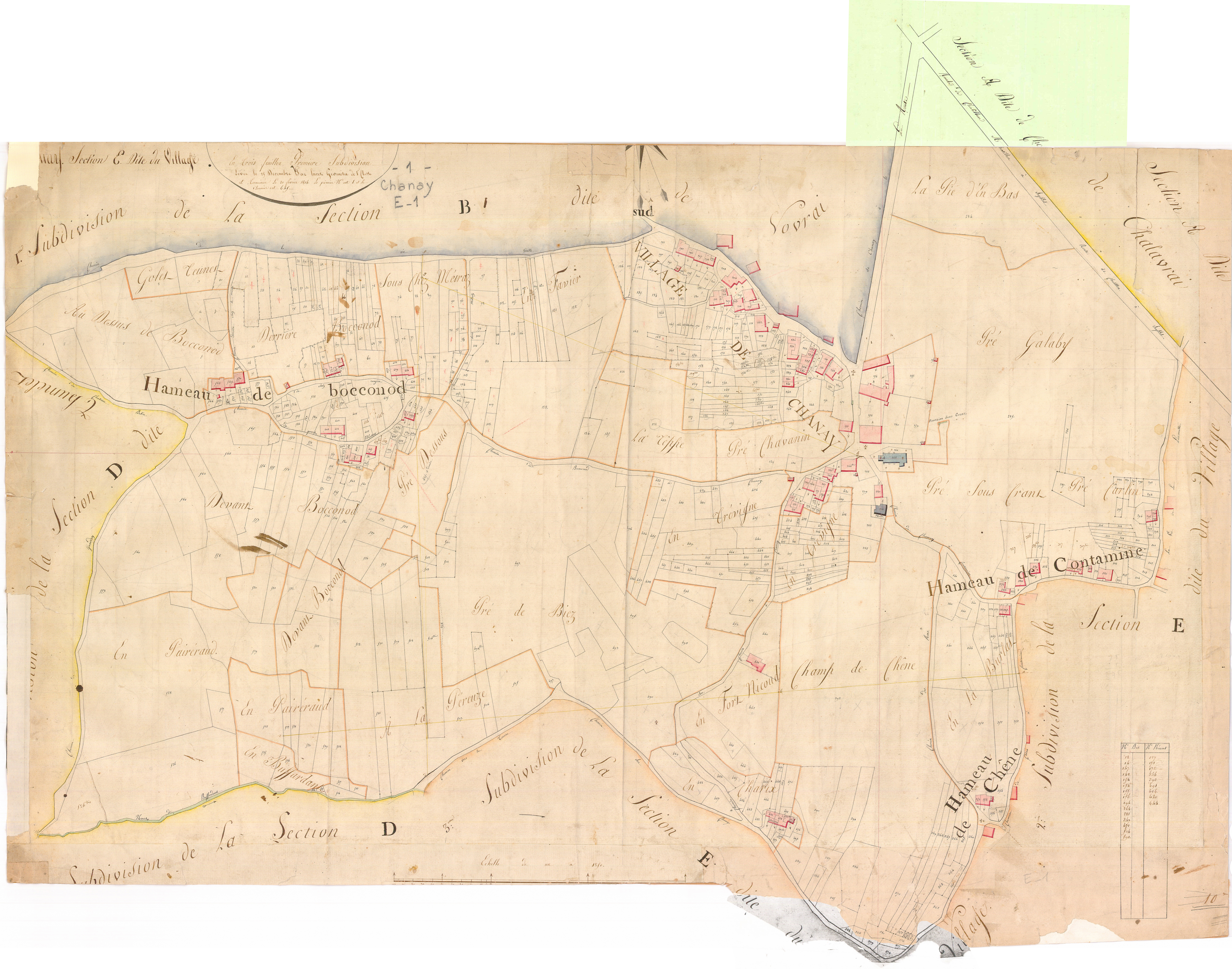 Chanay - 3 P 5022 - 3 P 5022 - Feuille 1 (1813)