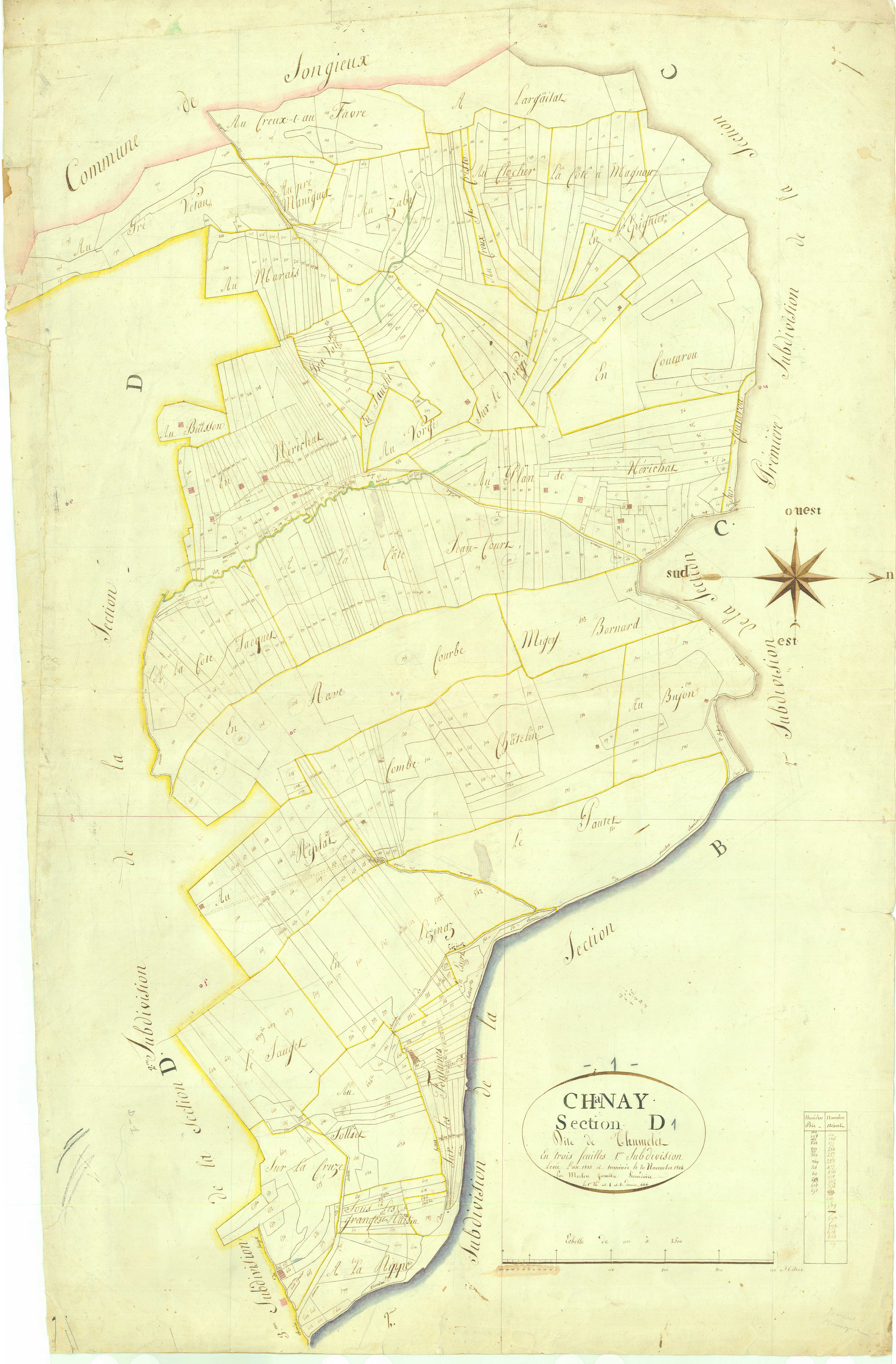Chanay - 3 P 5019 - 3 P 5019 - Feuille 1 (1813)