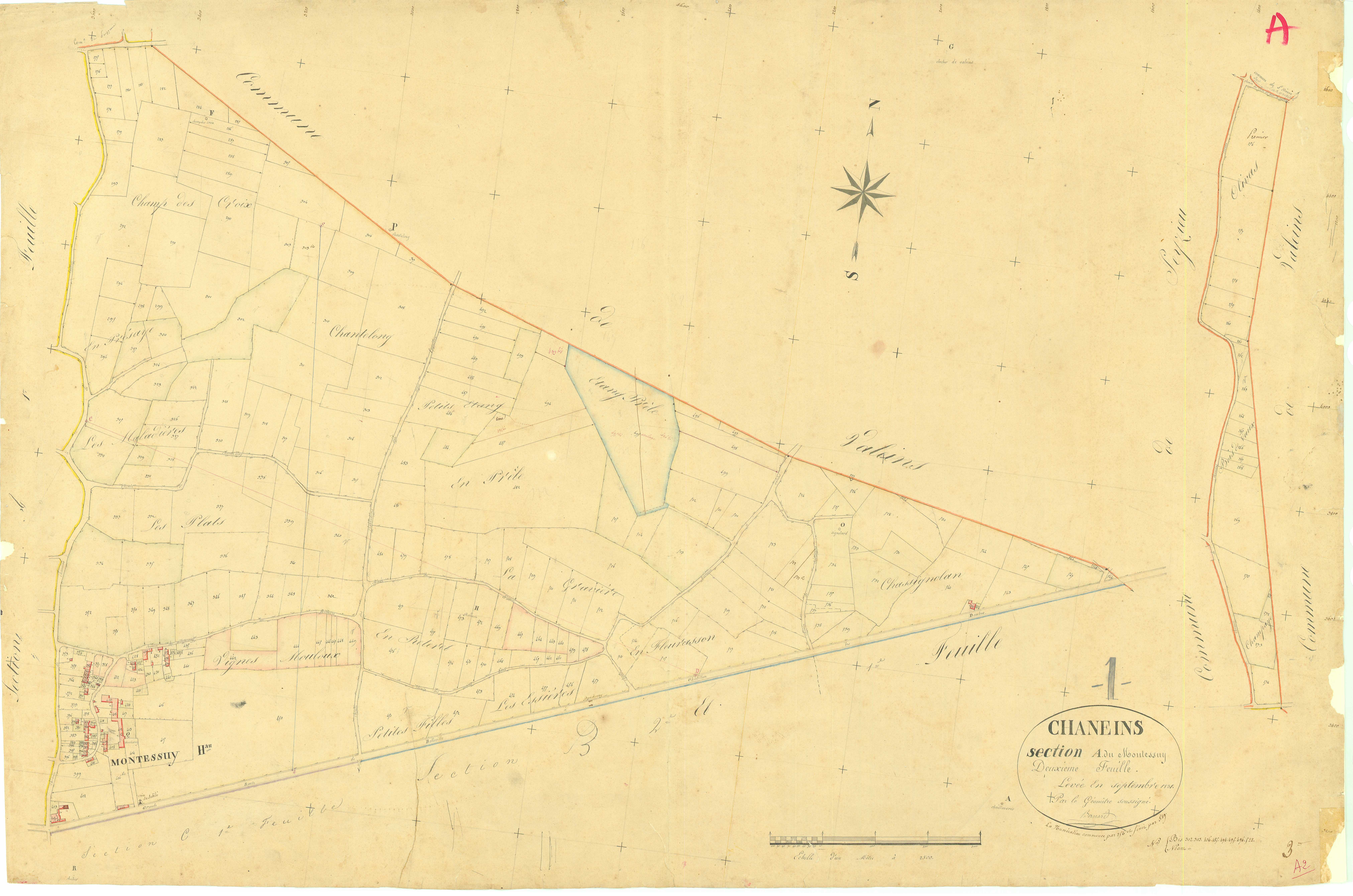Chaneins - 3 P 5034 - 3 P 5034 -  Feuille 2  (1832)