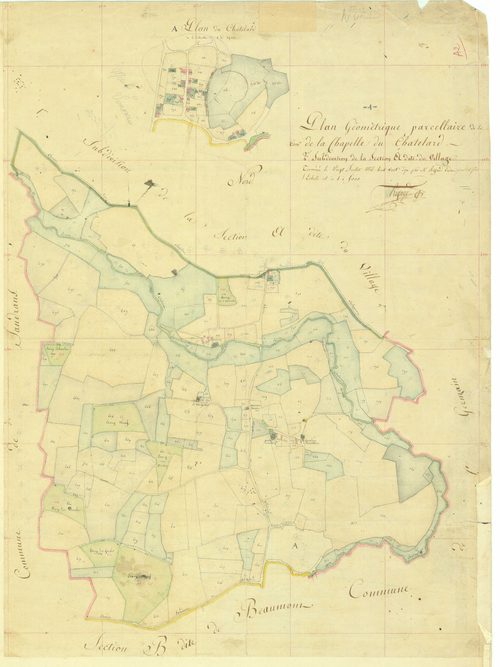 La Chapelle-du-Châtelard - 3 P 6659 - 3 P 6659 -  Feuille 2  (1810)