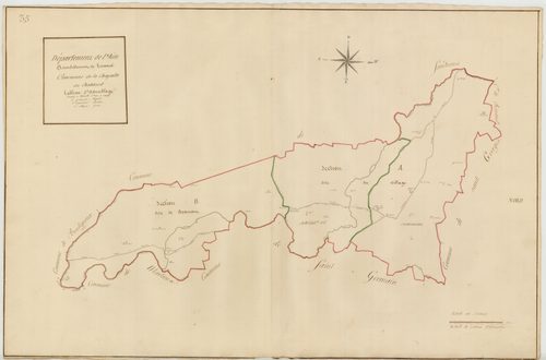 La Chapelle-du-Châtelard - 3 P 10169-1 - 3 P 10169-1 -  Tableau d'assemblage  (1810)