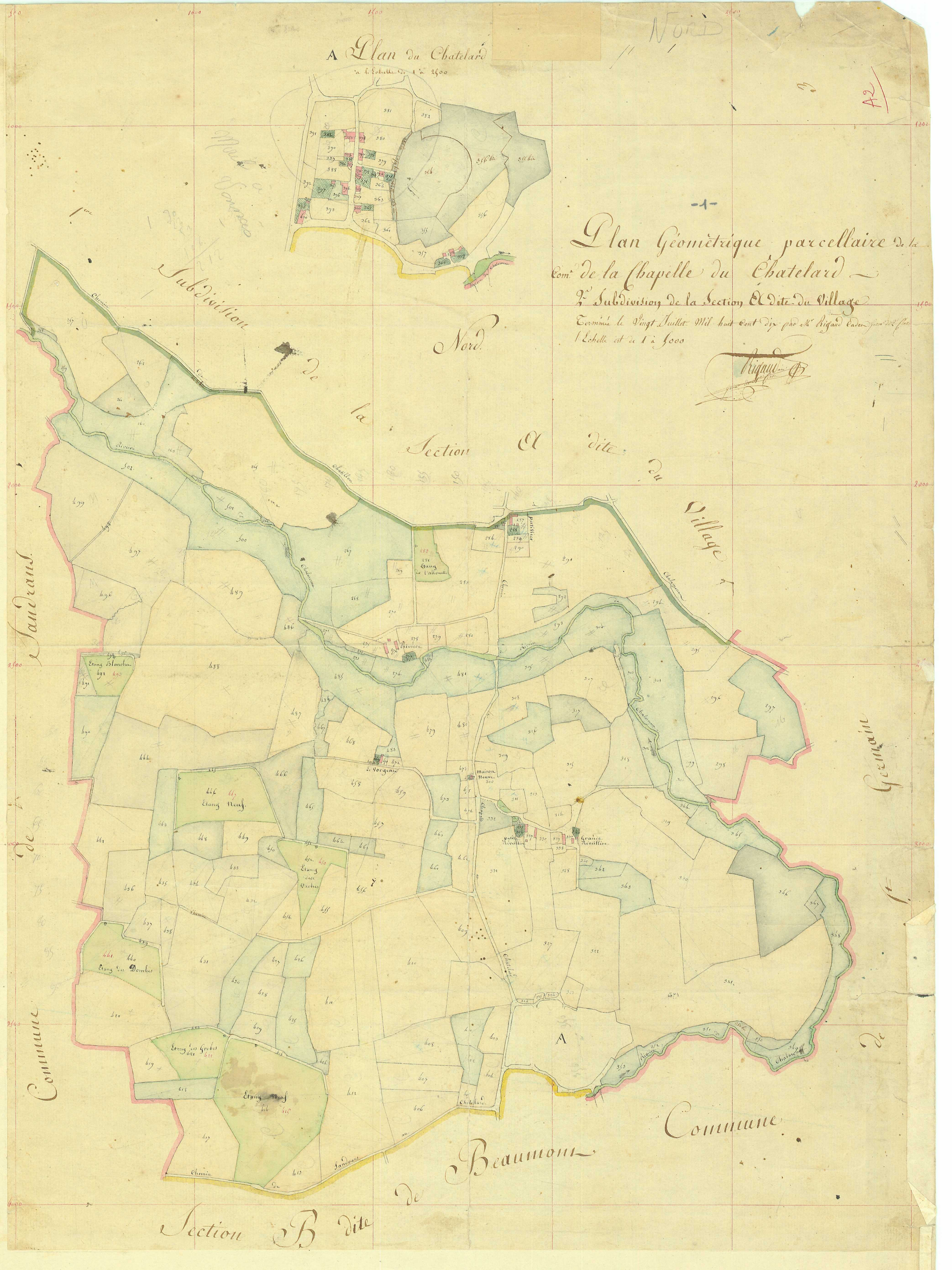 La Chapelle-du-Châtelard - 3 P 6659 - 3 P 6659 -  Feuille 2  (1810)