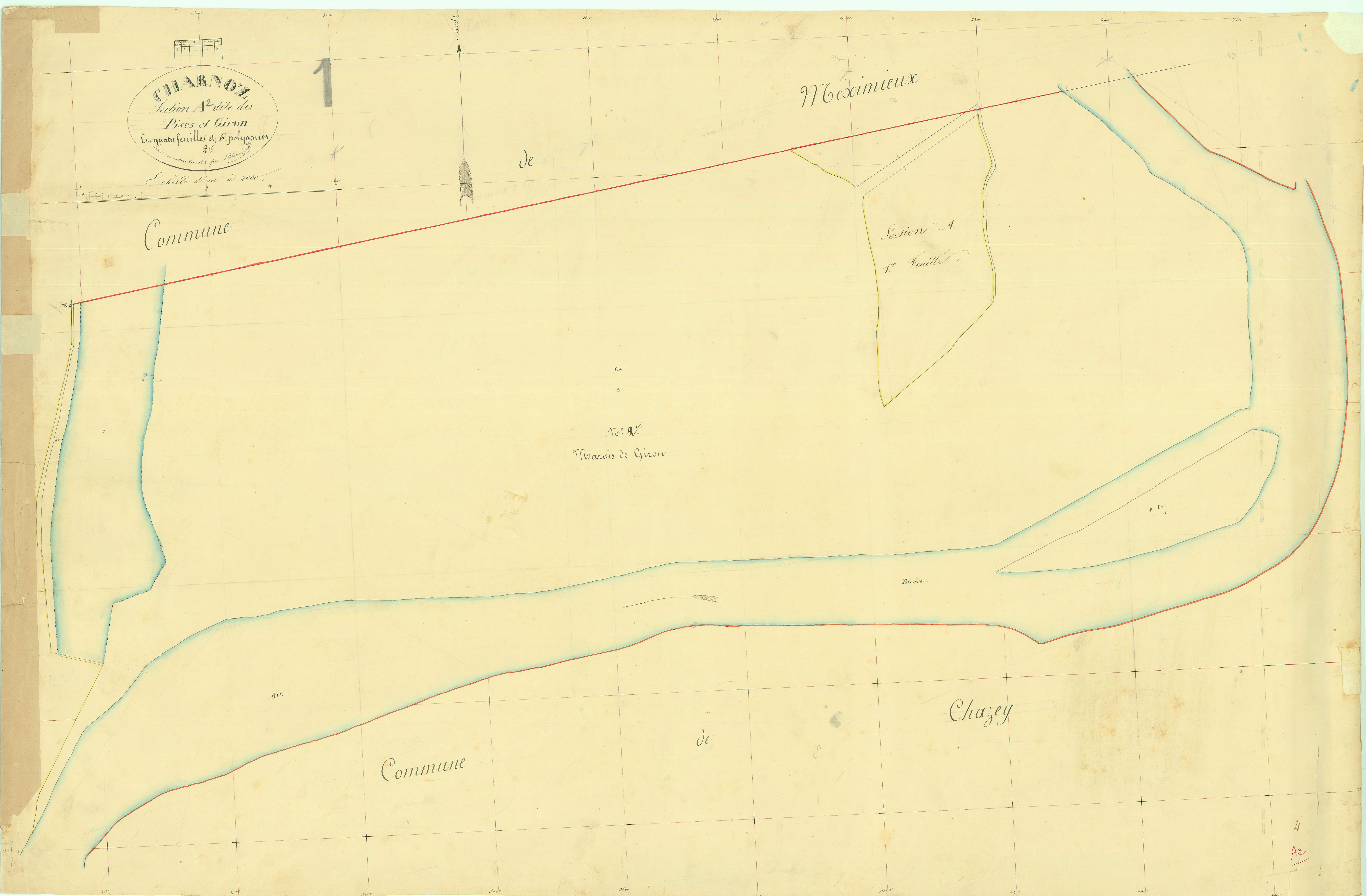 Charnoz-sur-Ain - 3 P 5064 - 3 P 5064 -  Feuille 2  (1838)