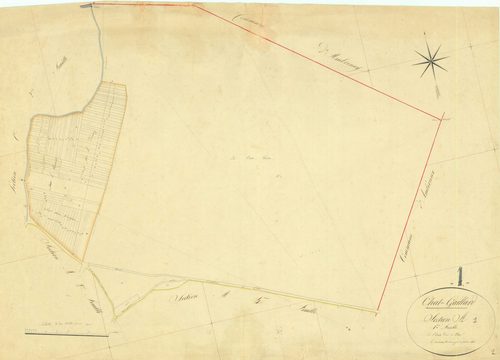 Château-Gaillard - 3 P 5074 - 3 P 5074 -  Feuille 1  (1827)