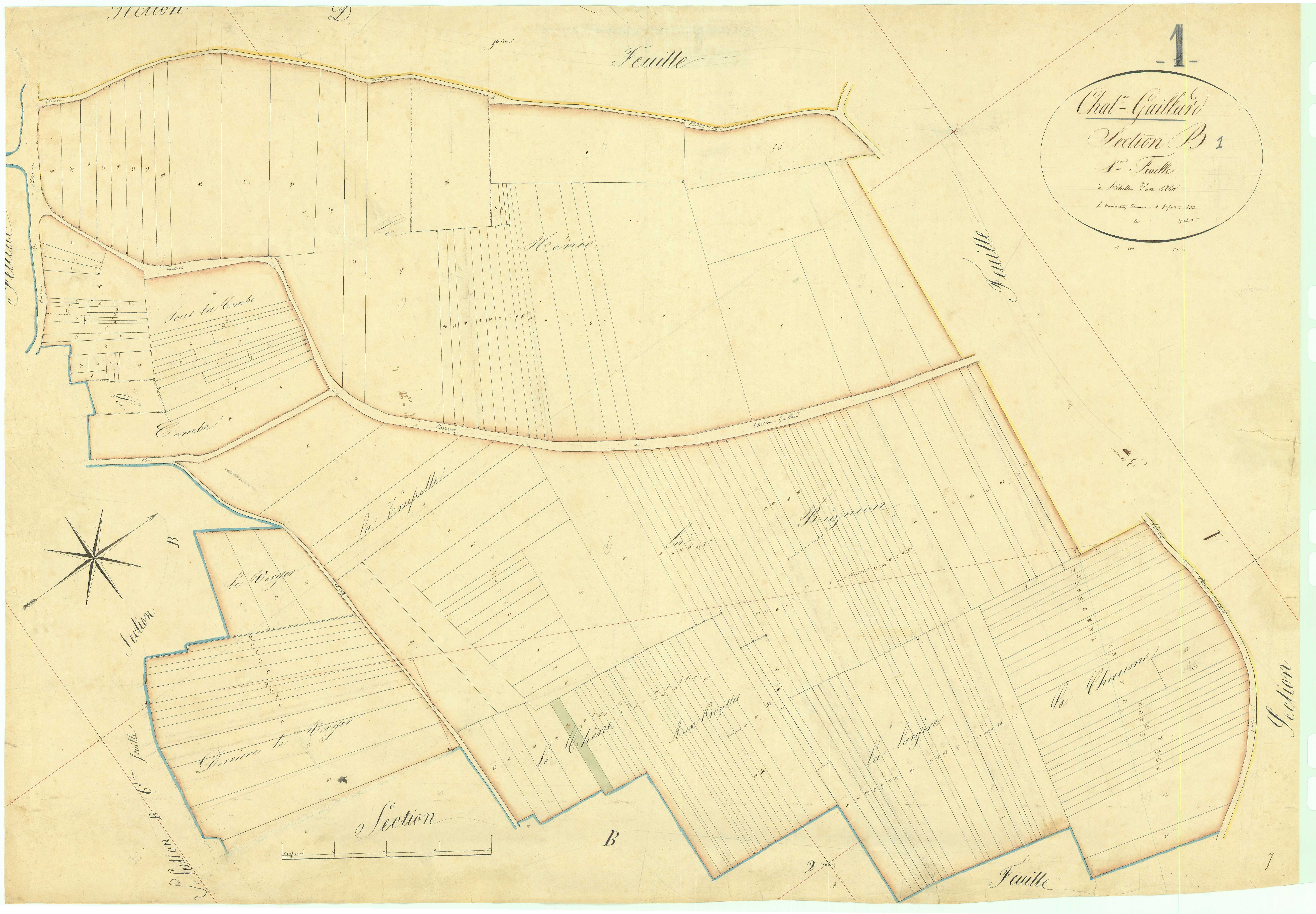 Château-Gaillard - 3 P 5079 - 3 P 5079 -  Feuille 1  (1827)