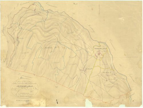 Châtillon-en-Michaille - 3 P 5106 - 3 P 5106 -  Tableau d'assemblage  (1832)