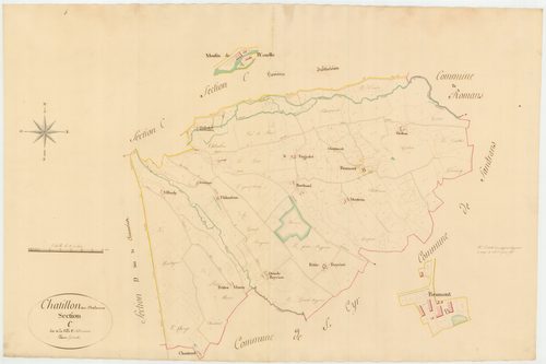 Châtillon-sur-Chalaronne - 3 P 10143-4 - 3 P 10143-4 -  Feuille 1  (1811)