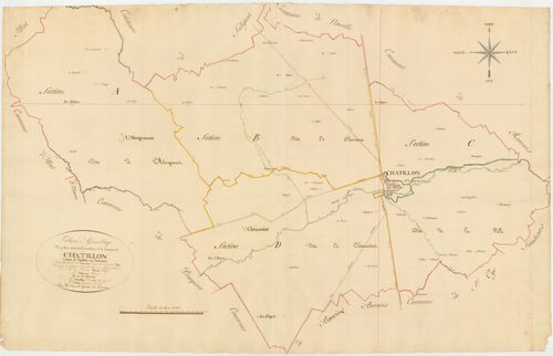 Châtillon-sur-Chalaronne - 3 P 10143-1 - 3 P 10143-1 -  Tableau d'assemblage  (1811)