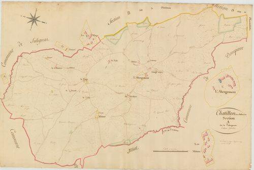 Châtillon-sur-Chalaronne - 3 P 10143-2 - 3 P 10143-2 -  Feuille 1  (1811)