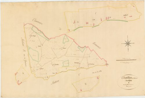 Châtillon-sur-Chalaronne - 3 P 10143-6 - 3 P 10143-6 -  Feuille 3  (1811)