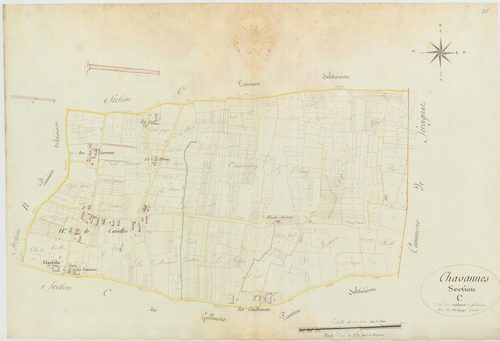 Chavannes-sur-Reyssouze - 3 P 10133-7 - 3 P 10133-7 -  Feuille 2  (1812)