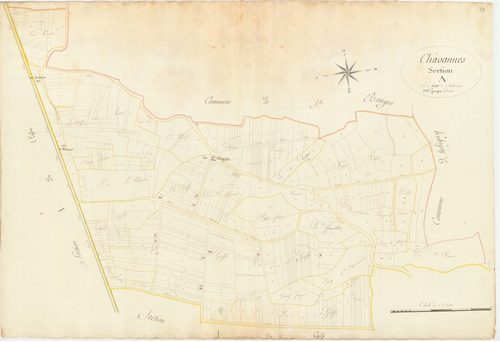 Chavannes-sur-Reyssouze - 3 P 10133-3 - 3 P 10133-3 -  Feuille 2  (1812)
