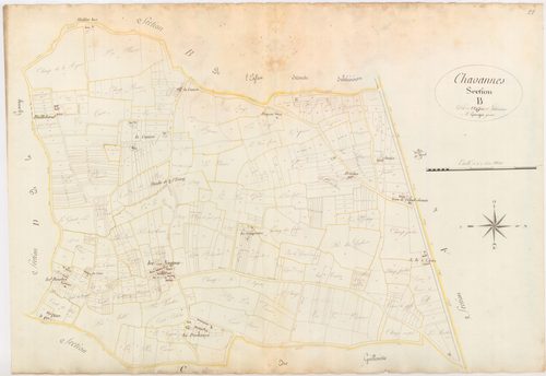 Chavannes-sur-Reyssouze - 3 P 10133-4 - 3 P 10133-4 -  Feuille 1  (1812)