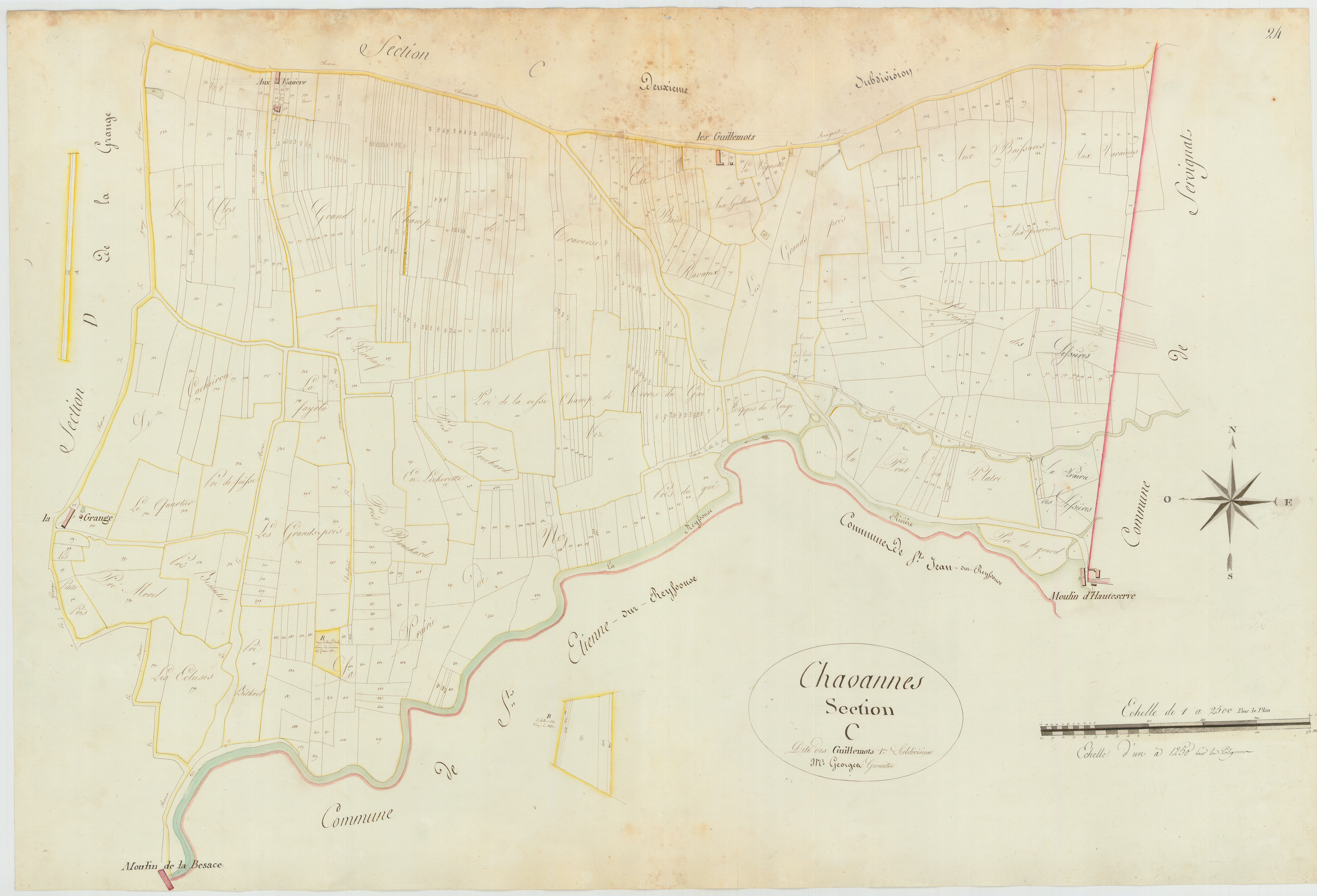 Chavannes-sur-Reyssouze - 3 P 10133-6 - 3 P 10133-6 -  Feuille 1  (1812)