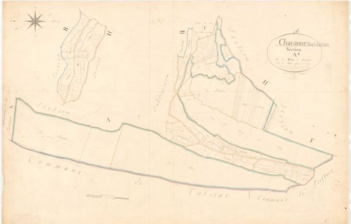 Chavannes-sur-Suran - 3 P 5161 - 3 P 5161 -  Feuille 3  (1827)