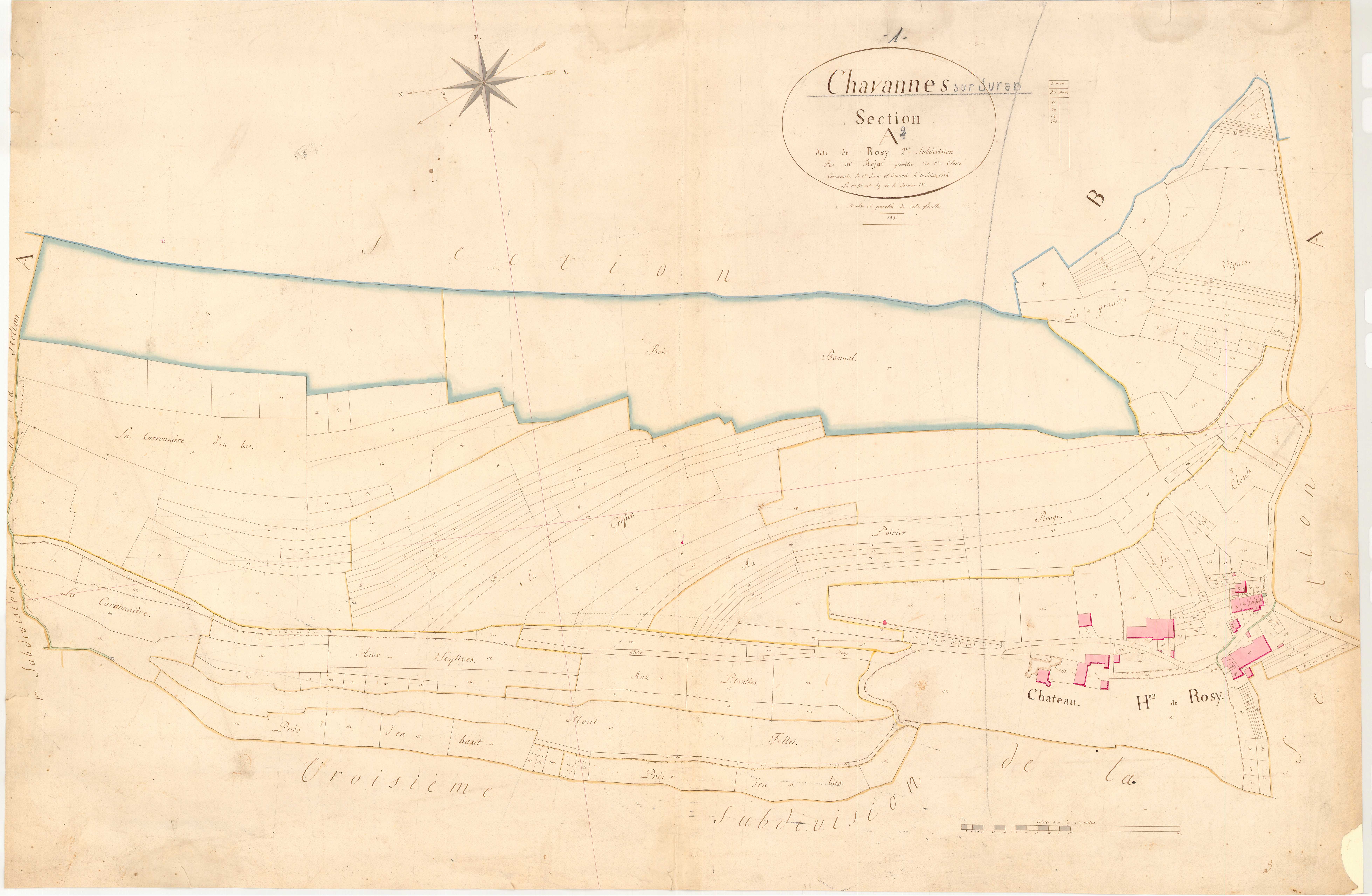 Chavannes-sur-Suran - 3 P 5160 - 3 P 5160 -  Feuille 2  (1827)