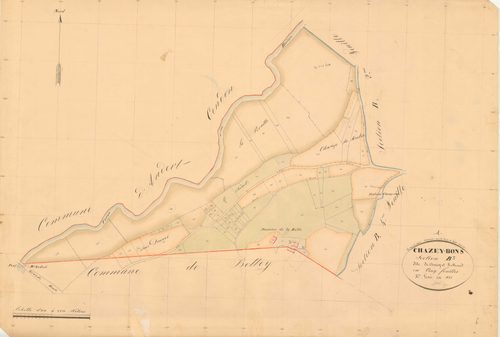 Chazey-Bons - 3 P 5208 - 3 P 5208 -  Feuille 3  (1836)