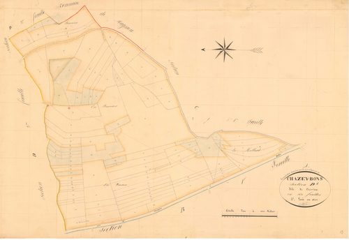 Chazey-Bons - 3 P 5215 - 3 P 5215 -  Feuille 1  (1836)