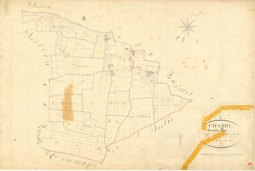 Chazey-sur-Ain - 3 P 5225 - 3 P 5225 -  Feuille 3  (1825)