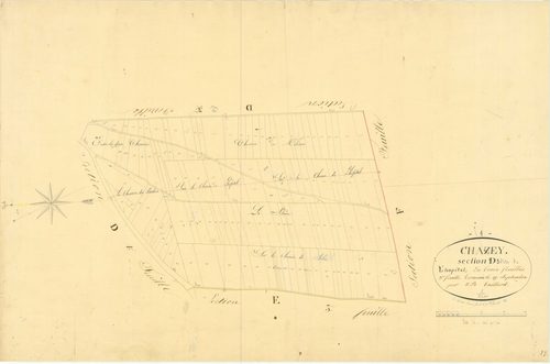 Chazey-sur-Ain - 3 P 5231 - 3 P 5231 -  Feuille 3  (1825)