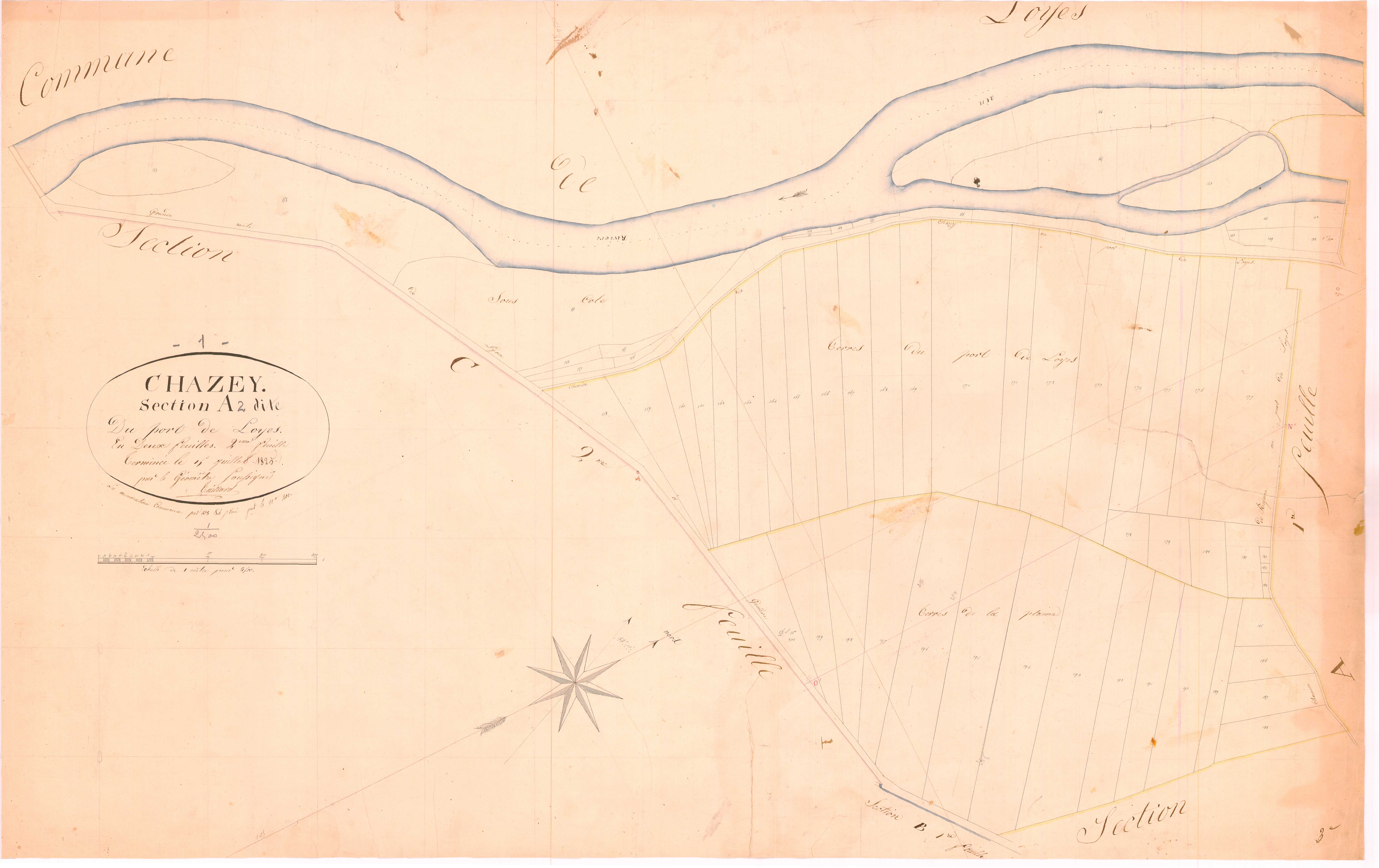 Chazey-sur-Ain - 3 P 5222 - 3 P 5222 -  Feuille 2  (1825)