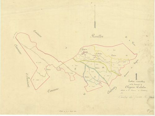 Cheignieu-la-Balme - 3 P 5241 - 3 P 5241 -  Tableau d'assemblage  (1855)