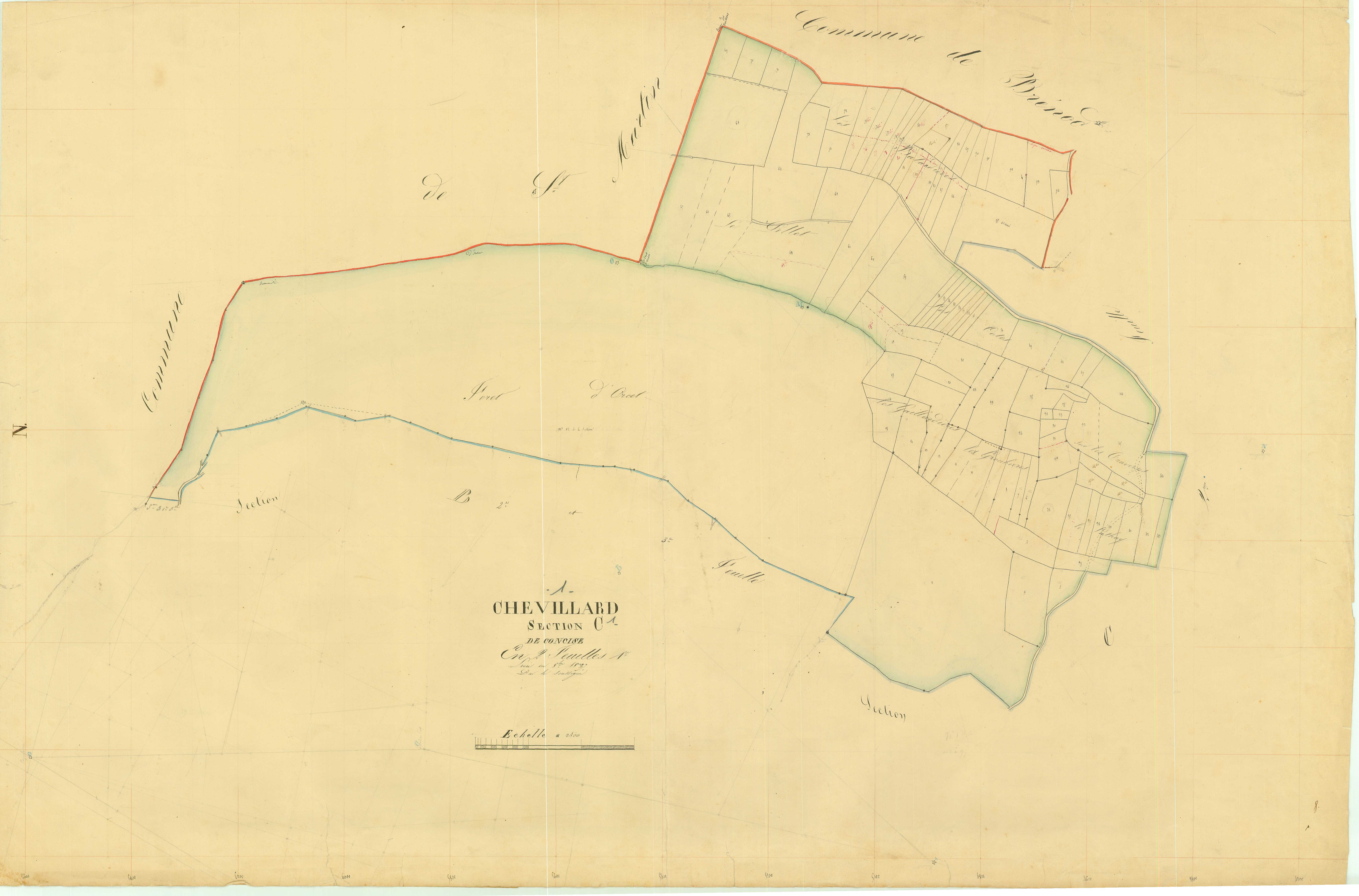 Chevillard - 3 P 5251 - 3 P 5251 -  Feuille 1  (1837)