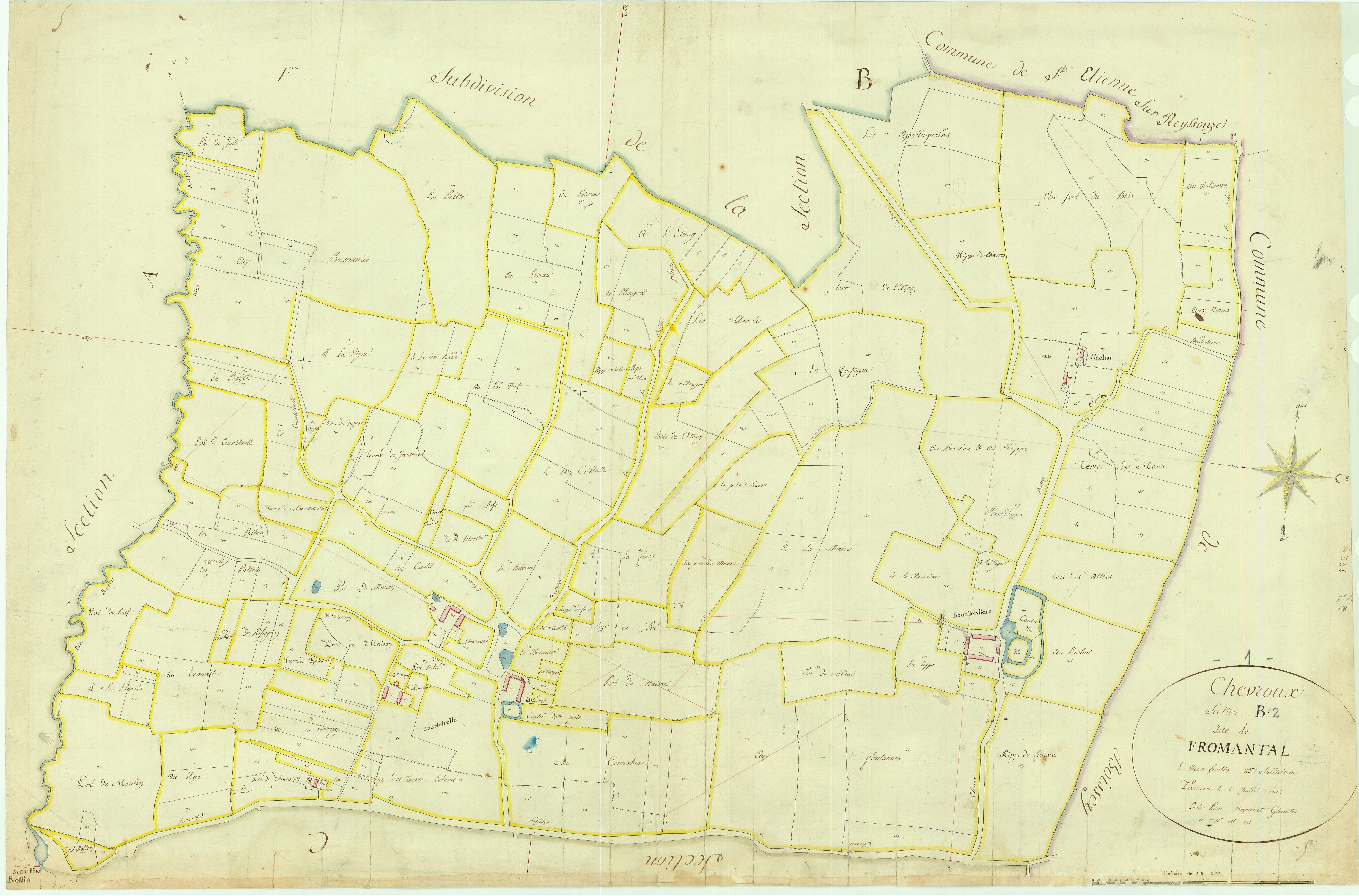 Chevroux - 3 P 5257 - 3 P 5257 -  Feuille 2  (1812)