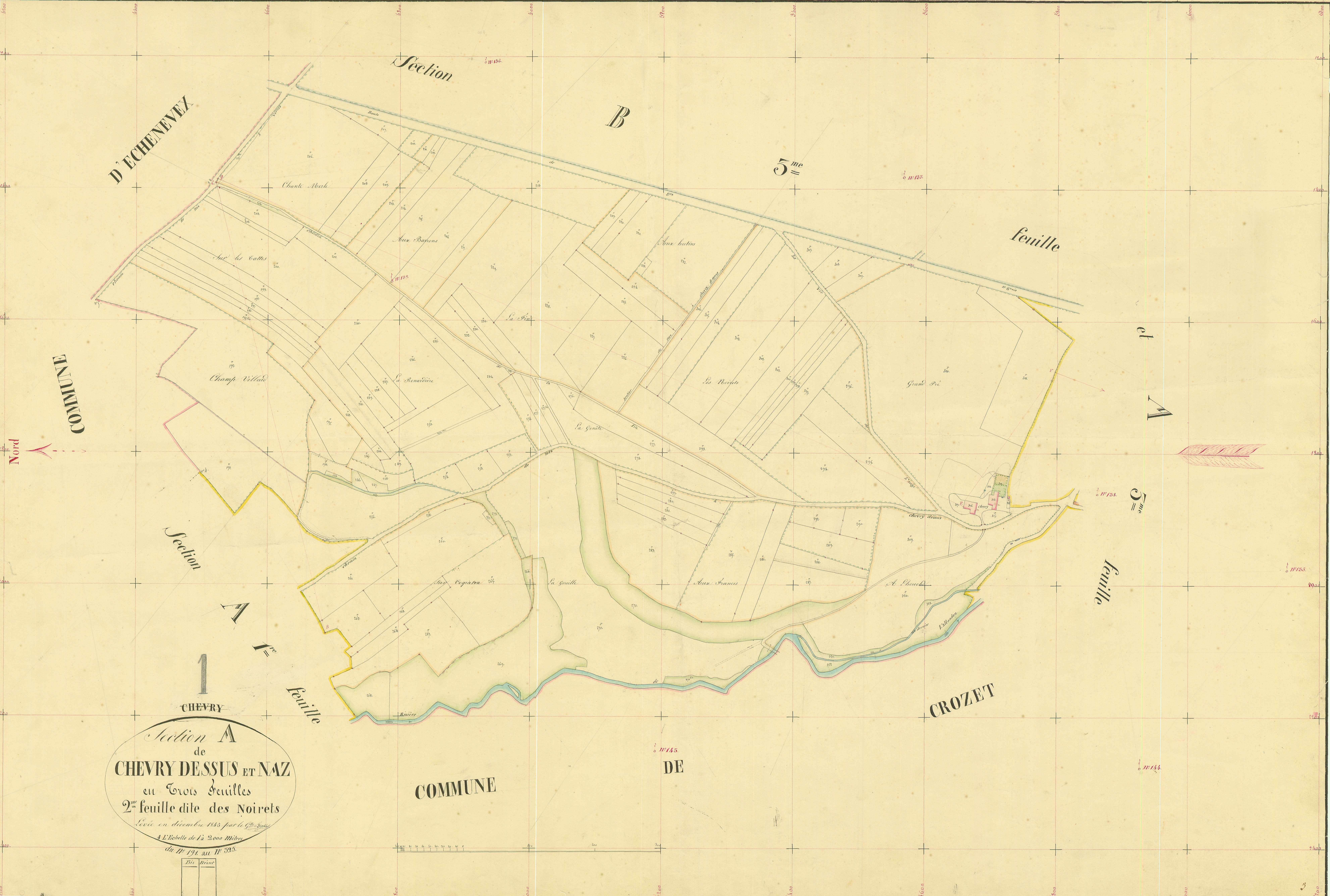 Chevry - 3 P 5265 - 3 P 5265 -  Feuille 2  (1845)