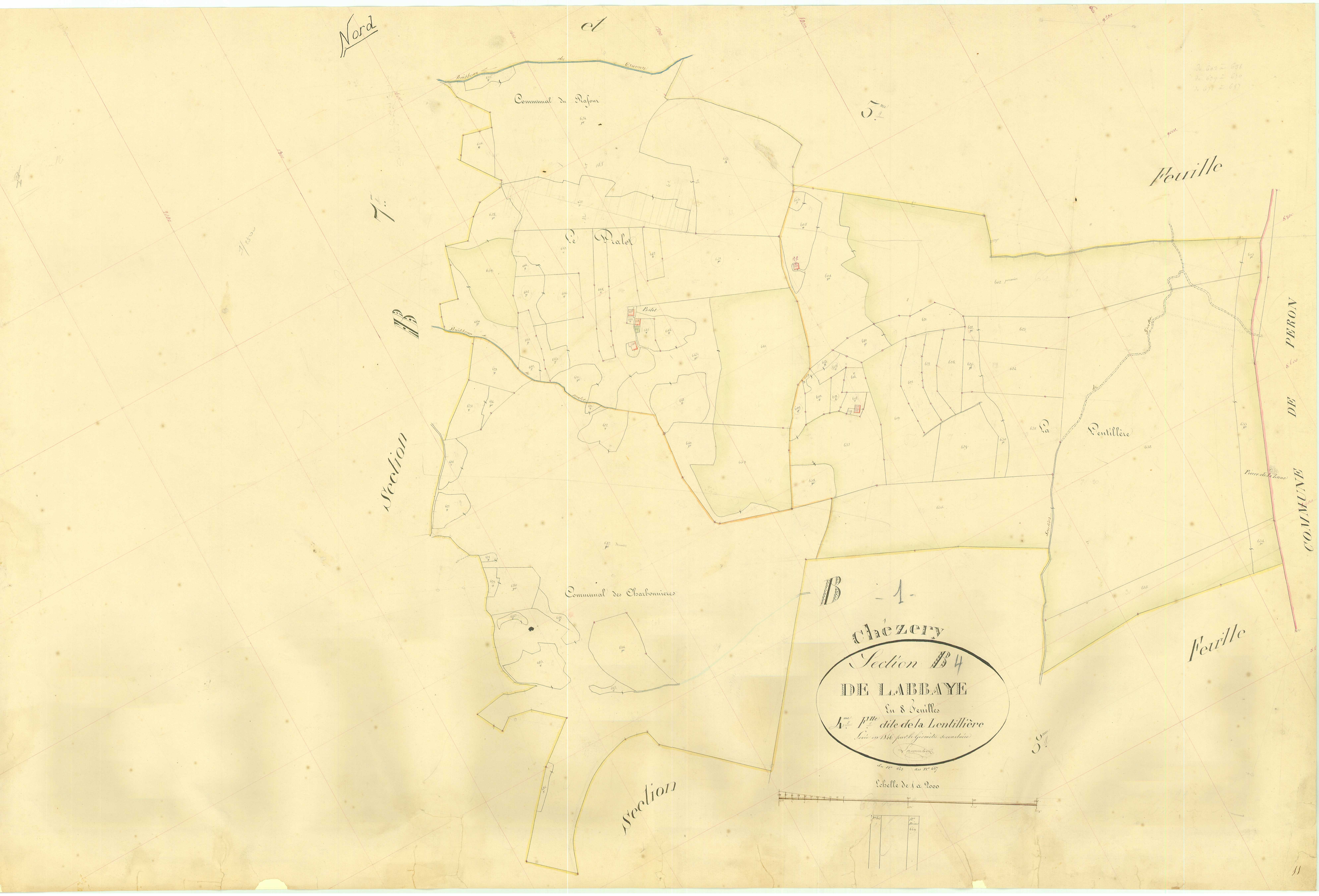 Chézery - 3 P 5285 - 3 P 5285 -  Feuille 4  (1846)