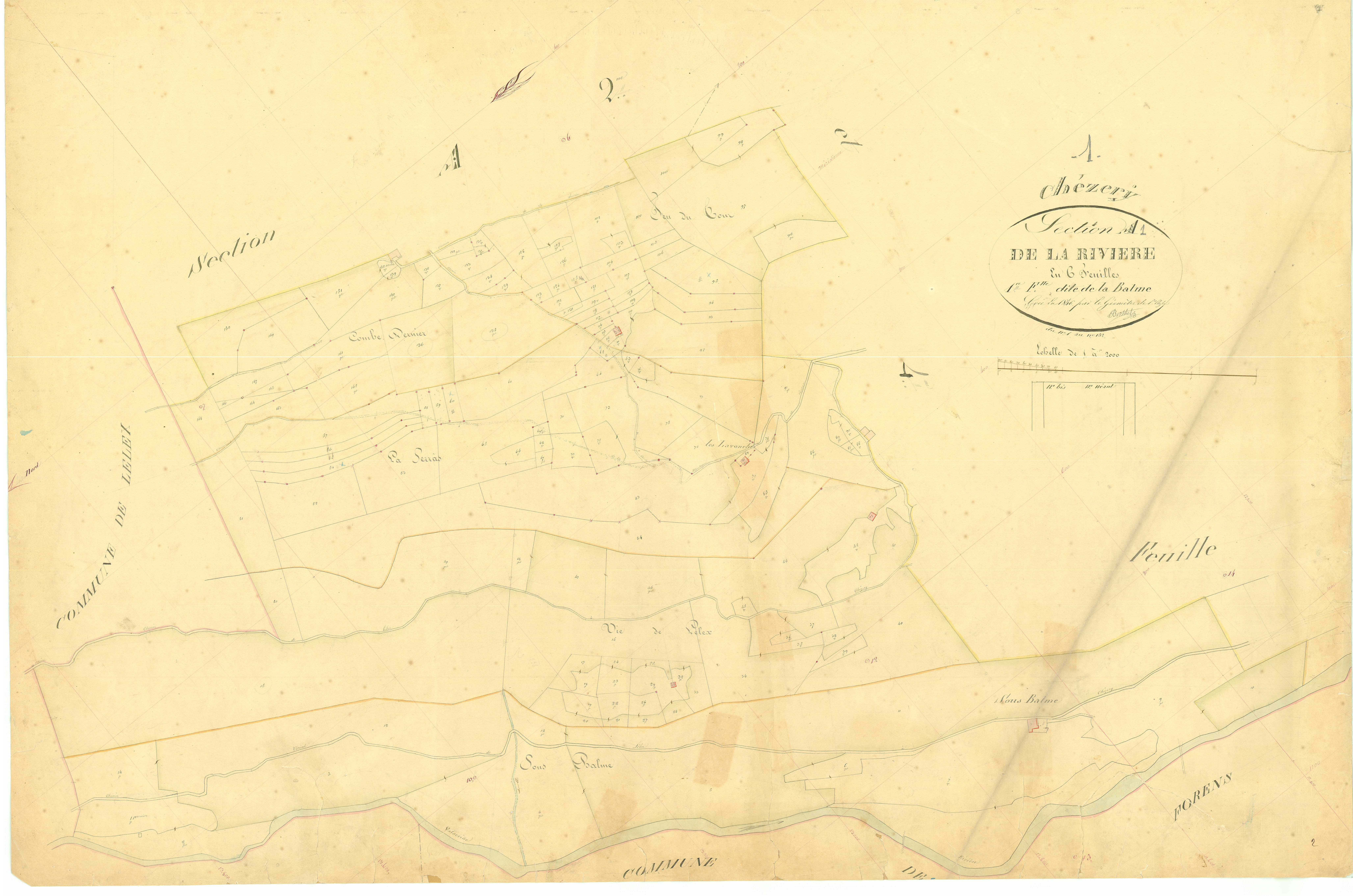 Chézery - 3 P 5276 - 3 P 5276 -  Feuille 1  (1846)