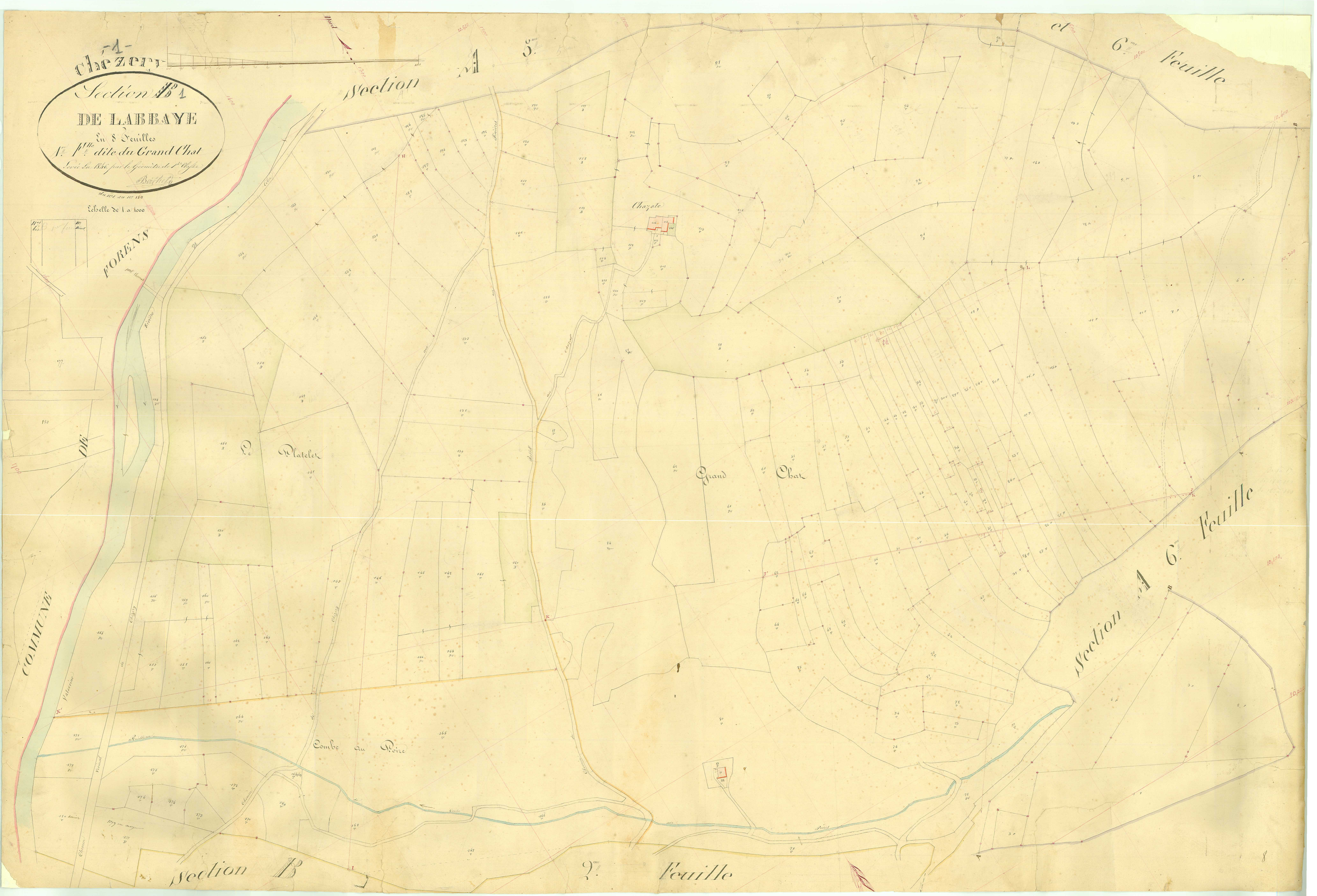 Chézery - 3 P 5282 - 3 P 5282 -  Feuille 1  (1846)